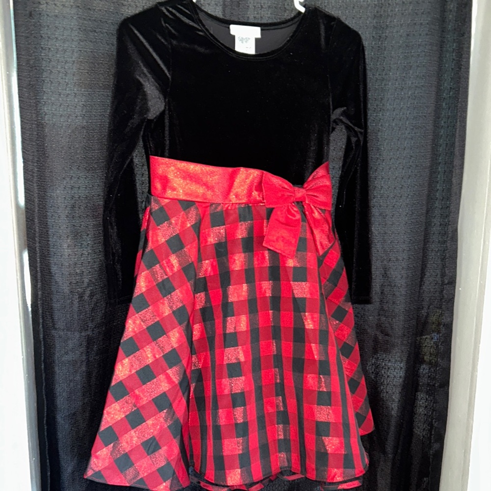 Bonnie Jean Red Velvet Dress